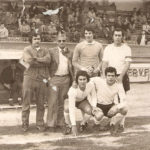 De pie: Chicho, Rosendo Hernandez, Pérez, Santos. Agachados: Nato y Cordón. Año 1973.